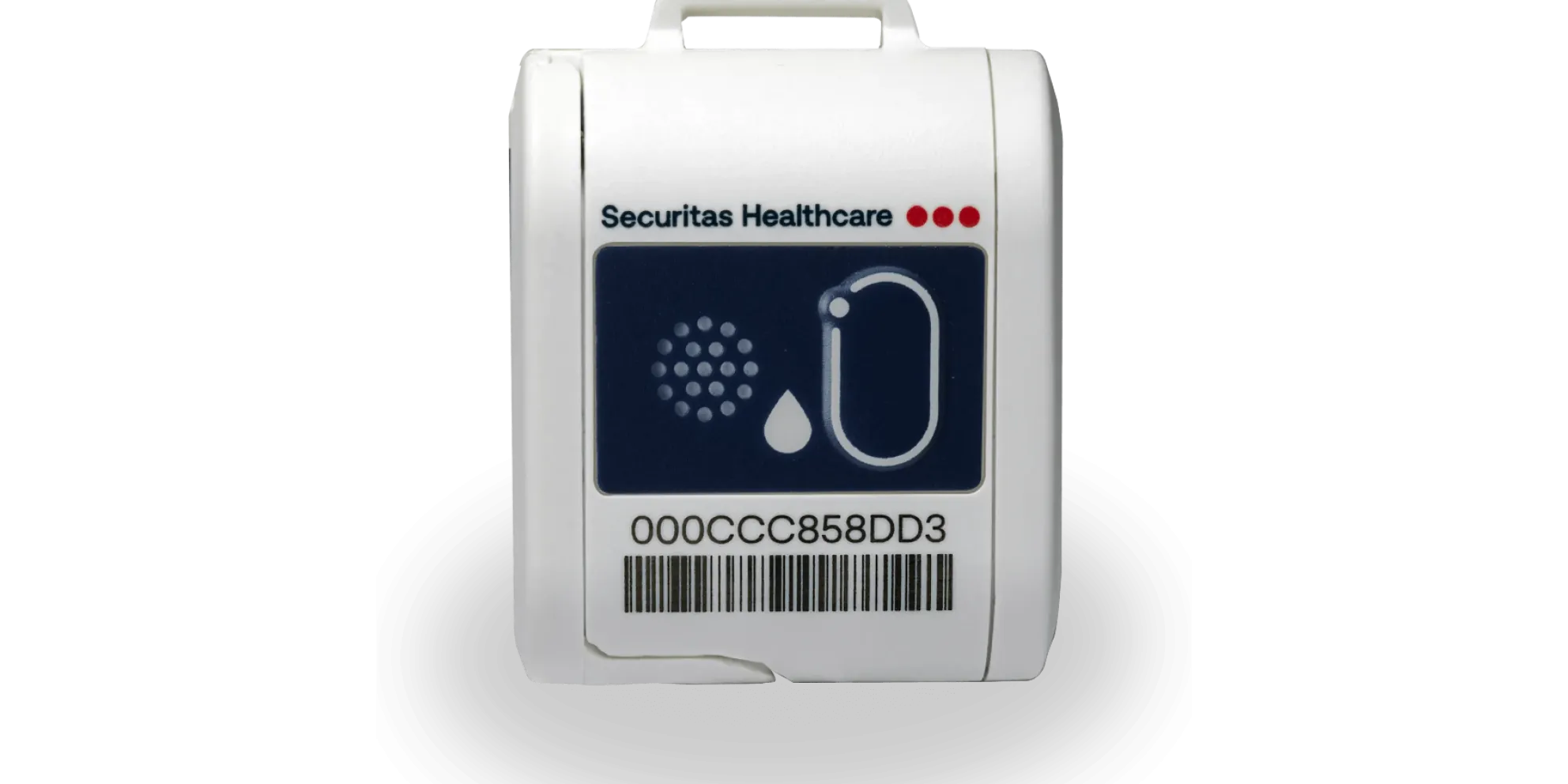 Temperature and humidity monitoring tag from Securitas Healthcare's Environmental Monitoring solution