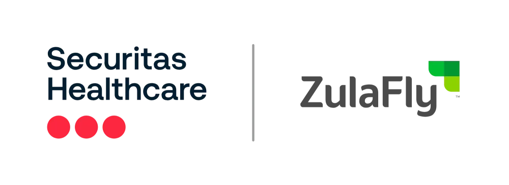 Securitas Healthcare and ZulaFly logos