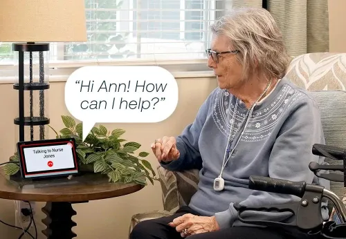 Arial Resident, a 2-way voice feature of Arial Emergency and Nurse Call from Securitas Healthcare