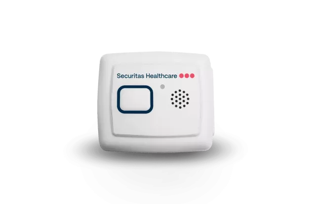Securitas Healthcare T14 patient badge.