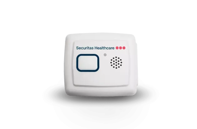 Securitas Healthcare T14 patient badge.