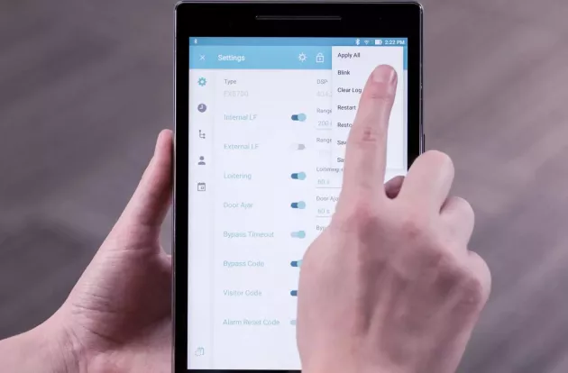 Caregiving accessing the WanderGuard BLUE Manager app on their mobile device