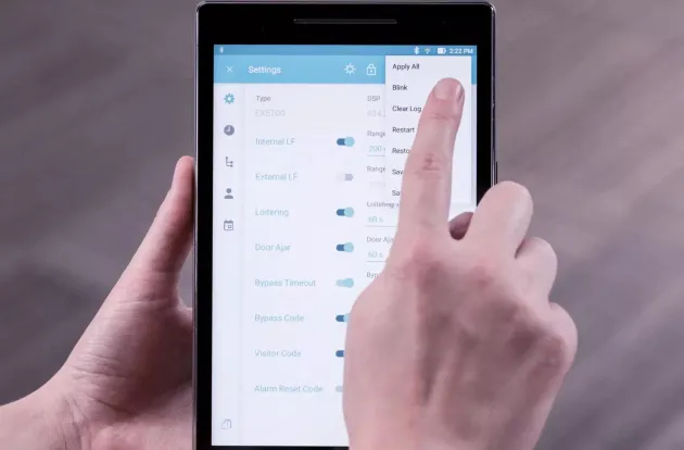 Caregiving accessing the WanderGuard BLUE Manager app on their mobile device