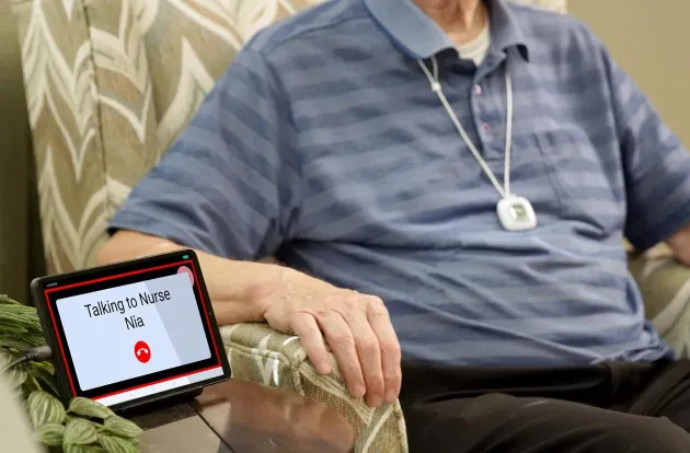 Arial Resident, a 2-way voice feature of Arial Emergency and Nurse Call from Securitas Healthcare