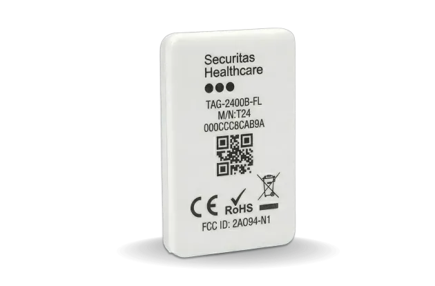 Asset Management tags for hospital RTLS asset tracking from Securitas Healthcare