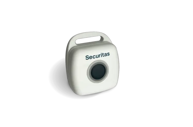 T23 BLE badge for staff duress, part of the Securitas Healthcare RTLS Staff Protection solution for hospitals