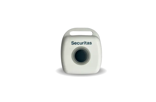 T23 BLE badge for staff duress, part of the Securitas Healthcare RTLS Staff Protection solution for hospitals