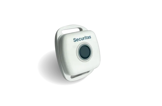 T23 BLE badge for staff duress, part of the Securitas Healthcare RTLS Staff Protection solution for hospitals