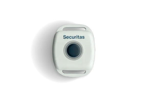 T23 BLE badge for staff duress, part of the Securitas Healthcare RTLS Staff Protection solution for hospitals