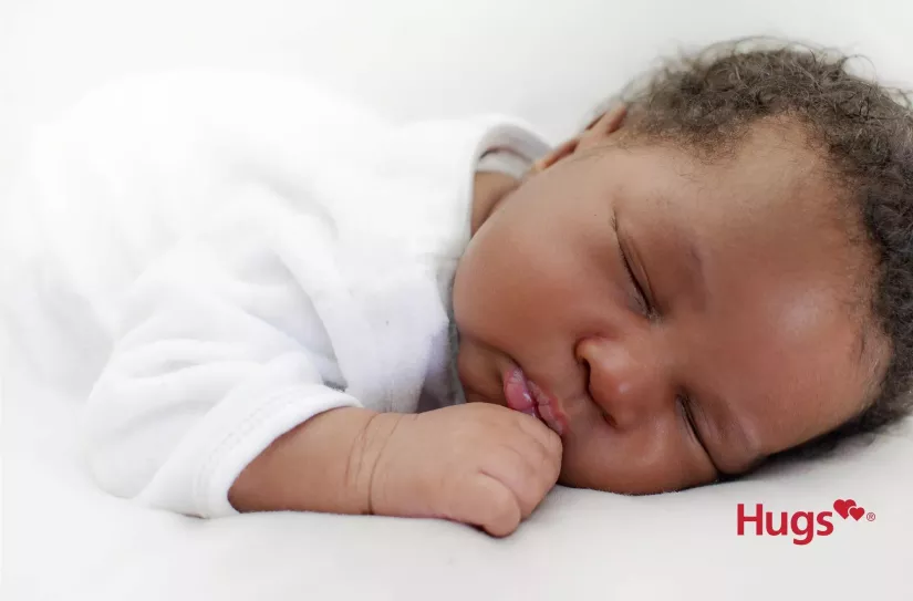 Black african newborn baby