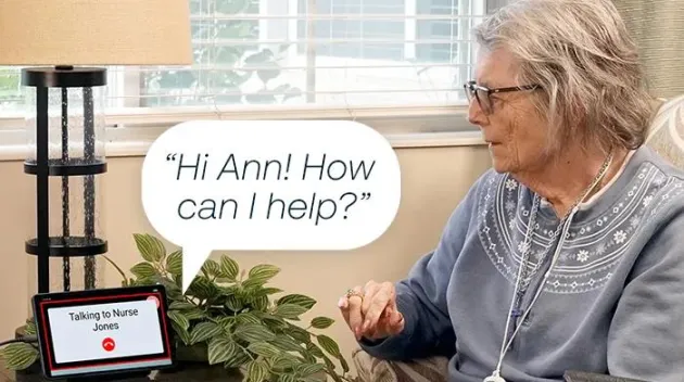 The Arial Resident application from Securitas Healthcare connects residents and their caregivers by voice