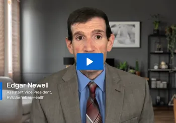 Close-up of Edgar Newell, Assistant Vice President at RWJBarnabas Health in New Jersey