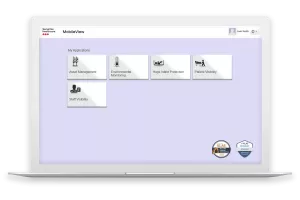Securitas Healthcare's MobileView Software Platform displayed on a laptop
