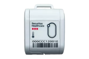 T15a temperature monitoring tag from Securitas Healthcare, part of its Environmental Monitoring solution