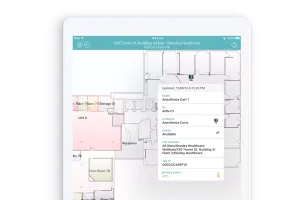 View of Securitas Healthcare's  MobileView Locator Mobile App for Apple iPad