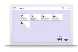 Securitas Healthcare's MobileView Software Platform displayed on a laptop