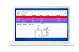 Arial Web Client software on computer