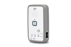 Securitas Healthcare's M210 Fall Monitor facing left.