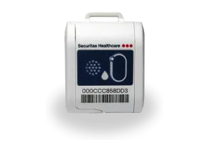 Temperature and humidity monitoring tag from Securitas Healthcare's Environmental Monitoring solution