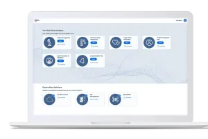 Securitas Healthcare's MobileView Software Platform displayed on a laptop
