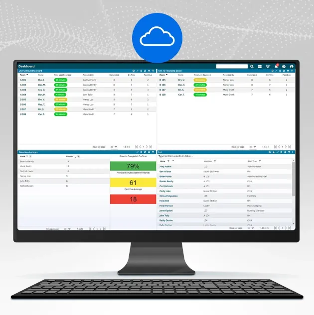 Securitas Healthcare cloud-based RTLS software powered by ZulaFly