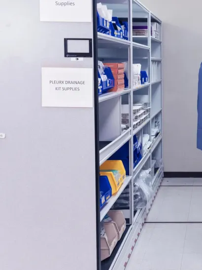 Using the SpaceTRAX inventory management solution to keep track of supplies. Securitas Healthcare.
