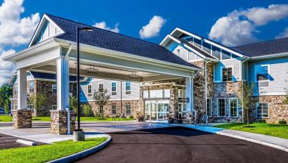 Exterior of Provision Living at West Clermont, a facility that uses Securitas Healthcare senior living solutions